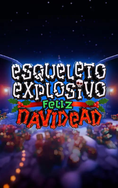 Esqueleto Explosivo Feliz Navidead