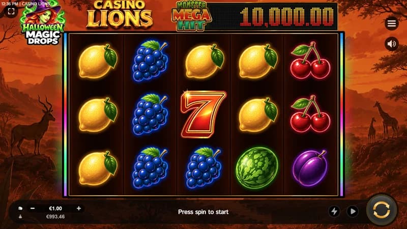 Casino Lions Magic Drops Halloween